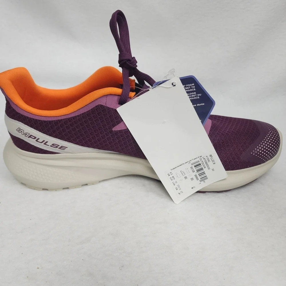 Salomon Impulse 415982 Womens 10 Sneakers Grape Wine Purple Trail Running Shoes